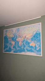 Wereldkaart Canvas 115x67cm, Onbekend, 2000 tot heden, Ophalen of Verzenden, Wereld