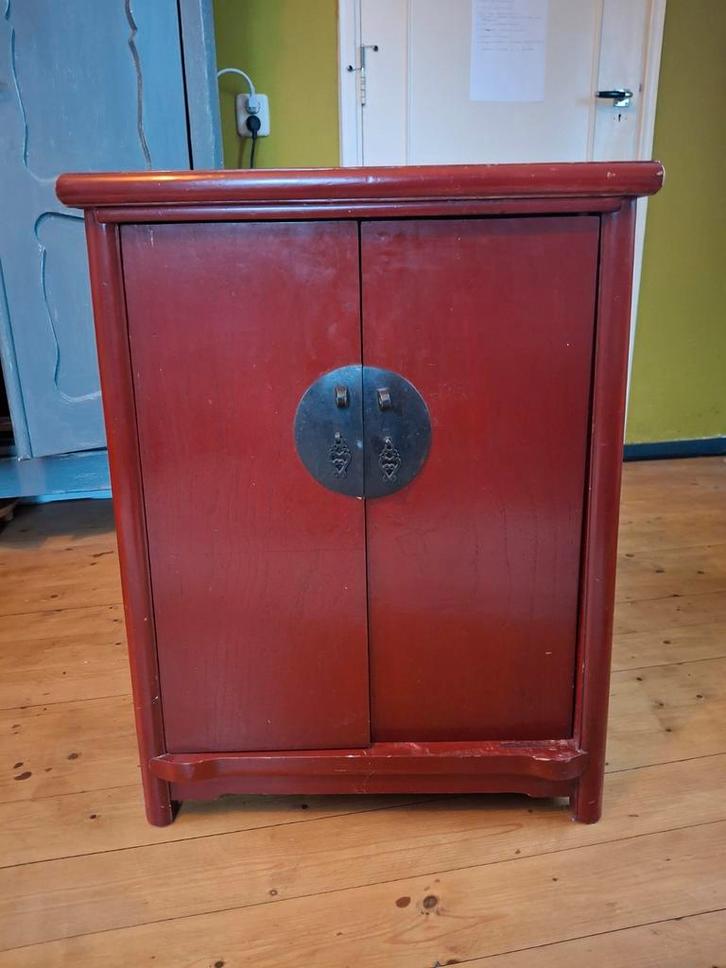 Authentiek Chinees kastje - rood, Huis en Inrichting, Kasten | Overige, Gebruikt, Ophalen