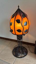 Mooie oude, gezellige brandende lamp. Hoog 75 cm, Ophalen of Verzenden, Gebruikt, 50 tot 75 cm