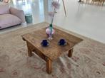 Antieke bijzettafel, Gebruikt, Vierkant, 75 cm of meer, Hout