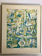 Steendruk litho door Toon Wegner, Ophalen of Verzenden