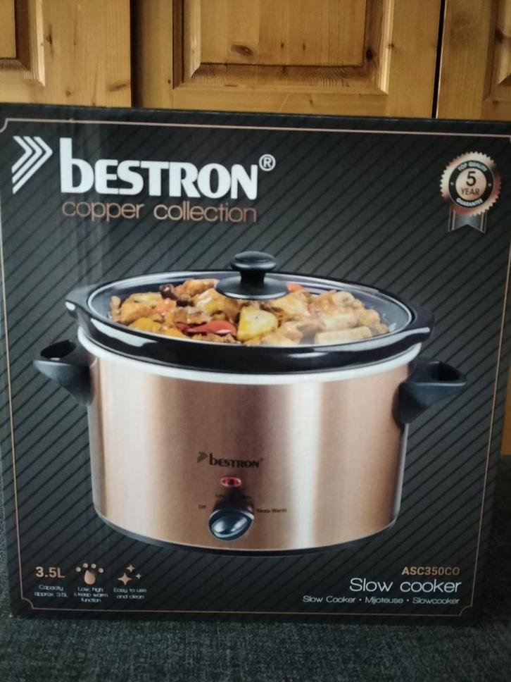 Bestron ASC350CO Slowcooker - Nieuw in doos!, Witgoed en Apparatuur, Slowcookers, Nieuw, Timer, Ophalen