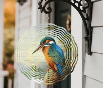 jagende ijsvogel - 3D windspinner beschikbaar voor biedingen