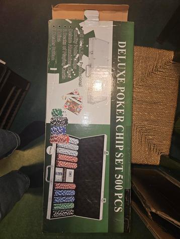 Deluxe Pokerset chipset 500 pcs beschikbaar voor biedingen