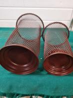 kandelaars gaas bruin twee stuks, Ophalen of Verzenden, 'T Olde Gre-j, Info@toldegrej.nl, Endepoelstraat 20f Didam