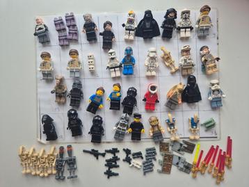 Lego star wars poppetjes vlaggen wapens  beschikbaar voor biedingen