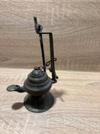 Bronzen Frans olielampje (tuitlampje), Antiek en Kunst, Ophalen, Brons