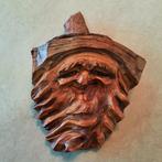 Zwarte woud vintage bosgeest, houtsnijwerk, hout sculptuur, Ophalen of Verzenden