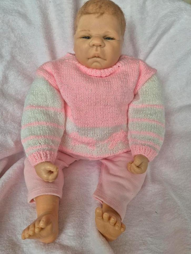 Reborn Baby  - Els Oostema one of a kind Pop, Verzamelen, Poppen, Zo goed als nieuw, Babypop, Ophalen of Verzenden