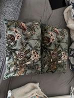 Decoratieve kussens met jungle print, Ophalen of Verzenden, Zo goed als nieuw, Groen, Vierkant