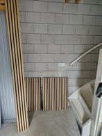 WoodUpp Akupanel Klassiek Eiken Zwart Vilt wandpaneel 3 stuk, Doe-het-zelf en Verbouw, Platen en Panelen, Ophalen, Nieuw, Hout