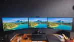 3x Dell U2518D + Triple Monitor Arm + orginal foots, Ophalen, Gebruikt, IPS, Dell