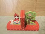 Houten boekensteunen set roodkapje, zgan, Kinderen en Baby's, Ophalen of Verzenden, Zo goed als nieuw, Overige typen