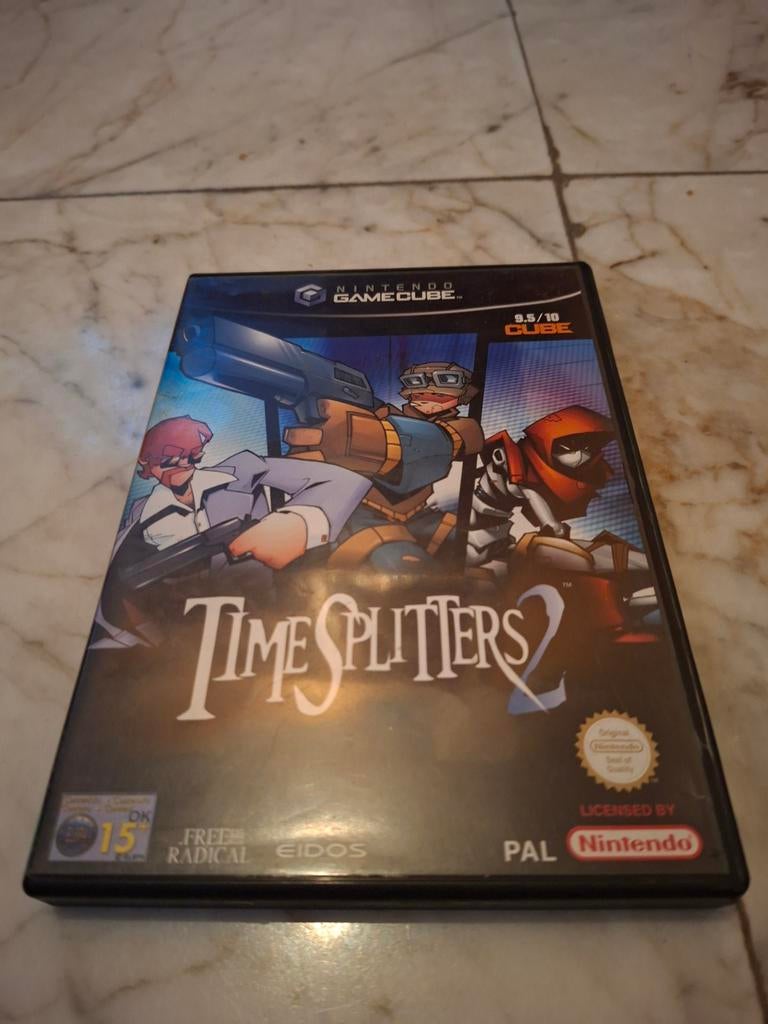 Time Splitters 2 - Nintendo GameCube, Gebruikt, Shooter, Gekoppelde computers, 1 speler