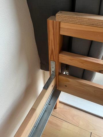 Vesteröy matras 160 x 200 IKEA met lattenbodem en bedframe - afbeelding 7