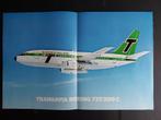 Poster van een Transavia Boeing 737/200C (N194), Ophalen of Verzenden, Gebruikt, Kaart, Foto of Prent