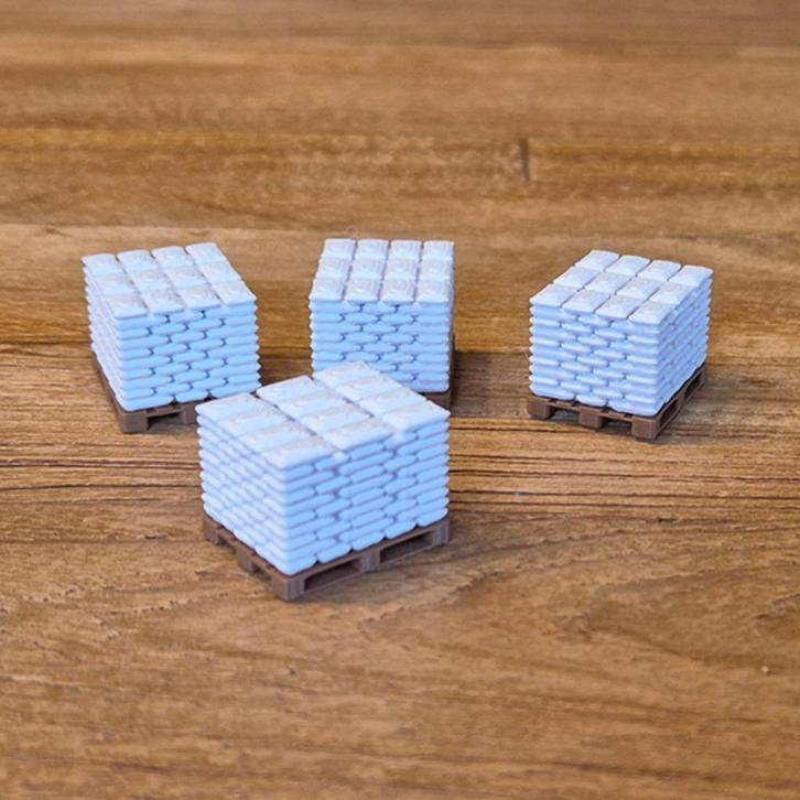 Pallet met Zakken (Set van 4) – 1-50, Hobby en Vrije tijd, Modelauto's | 1:50, Nieuw, Bus of Vrachtwagen, Wsi, Ophalen of Verzenden