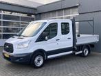 Ford Transit 310 2.2 TDCI DC Openlaadbak Pick-up Airco Trekh, Auto's, Bestelauto's, Voorwielaandrijving, Euro 5, 101 pk, Gebruikt