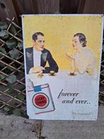 Emaille reclamebord Lucky Strike, Ophalen of Verzenden, Gebruikt, Reclamebord