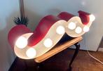 Grote vintage metalen reclame lamp kapsalon barber shop., Huis en Inrichting, Ophalen, Zo goed als nieuw, Metaal, Vintage retro reclamelamp reclame verlichting