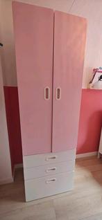 Ikea stuva kledingkast wit met roze, Ophalen, Minder dan 75 cm, 50 tot 70 cm, 105 cm of meer