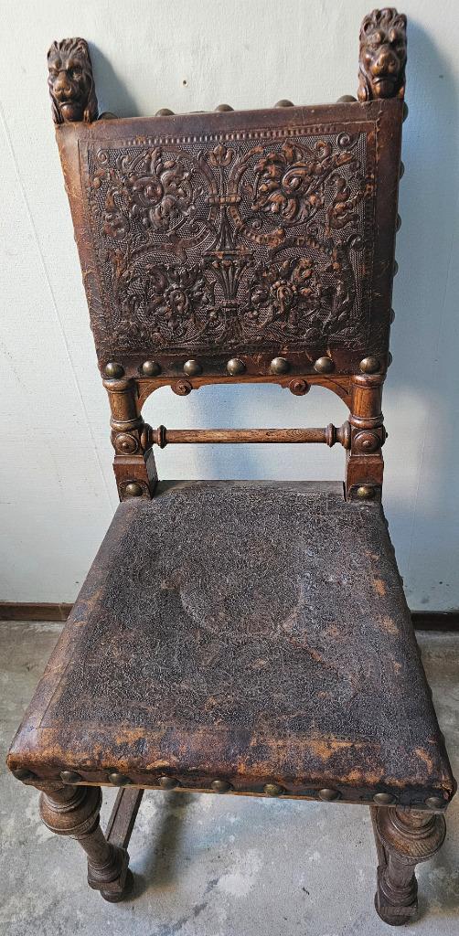 kasteelstoel, Antiek en Kunst, Antiek | Meubels | Stoelen en Banken, Ophalen