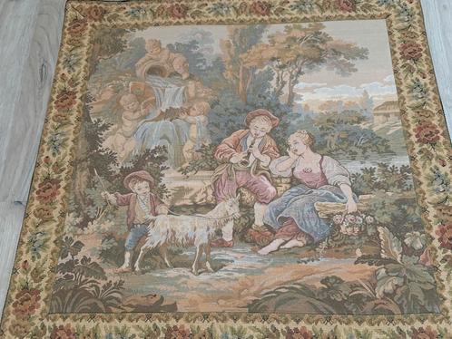 Twee stuks mooi antieke Frans gobelin kleedjes., Antiek en Kunst, Antiek | Kleden en Textiel, Ophalen of Verzenden