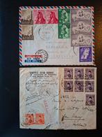 Egypte.  2 enveloppen, Verzenden, Egypte