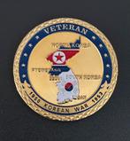 US Army Korean war veteran munt, Ophalen of Verzenden, Landmacht, Nederland, Embleem of Badge