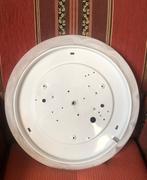 Vintage grote plafondlamp / plafonnière dikke glas art deco, Verzenden, Gebruikt, Glas, Vintage / art deco