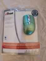 Trust Retractable Laser Mini Mouse for Mac - Green, Ophalen of Verzenden, Nieuw, Trust