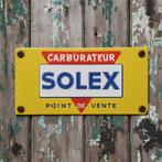 Frans Emaille Schild SOLEX Bromfiets Reclamebord Vintage Oud, Verzenden, Reclamebord