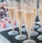 Partij disposable champagne glazen oud en nieuw, Glas of Glazen, ., Nieuw, Glas