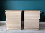 Ikea Malm nachtkastjes, Huis en Inrichting, Slaapkamer | Nachtkastjes, Ophalen, Gebruikt, Hout, Minder dan 45 cm