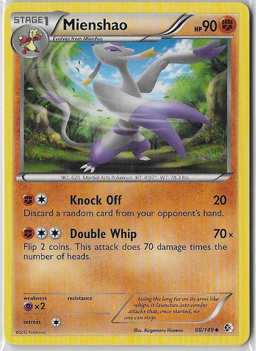 Boundaries Crossed,  Mienshao [uncommon] 88/149, Hobby en Vrije tijd, Verzamelkaartspellen | Pokémon, Nieuw, Losse kaart, Verzenden