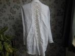 100% linnen witte blouse, Kleding | Dames, Blouses en Tunieken, Ophalen of Verzenden, Zo goed als nieuw, Maat 42/44 (L), Wit