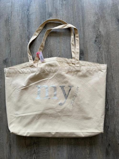 Super gave tas van My Jewellery, NIEUW., Sieraden, Tassen en Uiterlijk, Tassen | Damestassen, Nieuw, Shopper, Beige, Ophalen of Verzenden