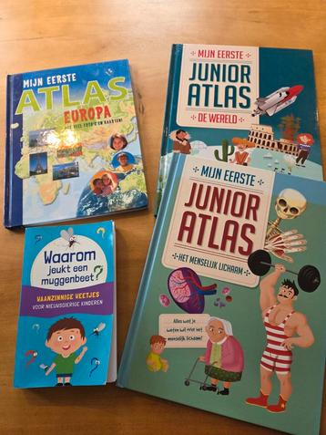 Kinderboeken Atlas Wereld, Menselijk Lichaam & Weetjes beschikbaar voor biedingen