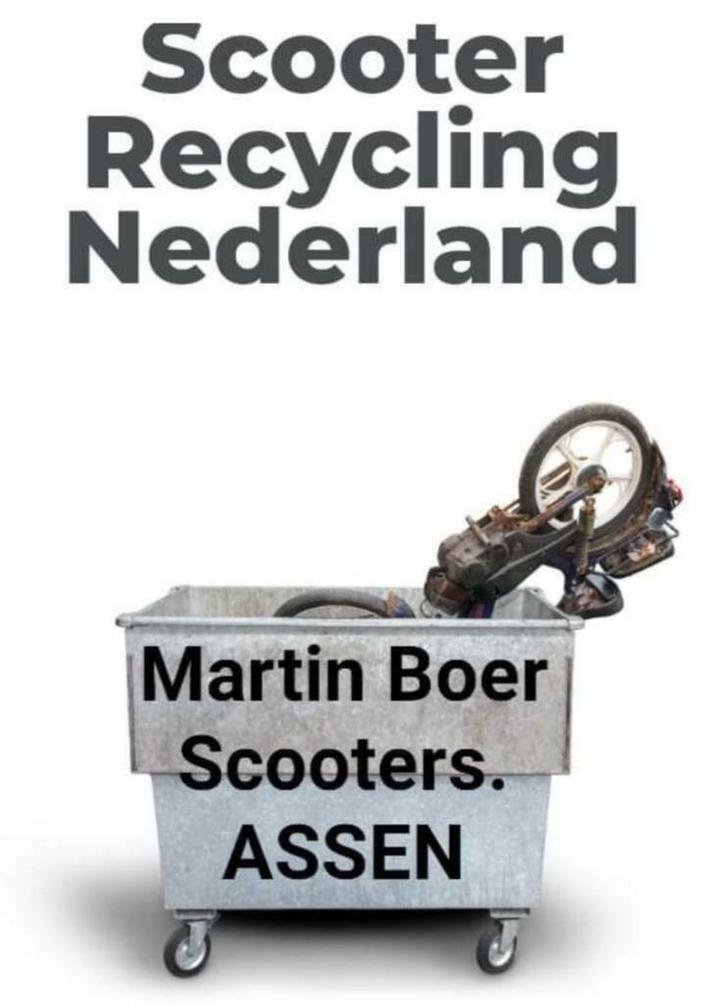 Scooter voor de Sloop? Scooter recycling Drenthe, Fietsen en Brommers, Scooters | Overige merken, Benzine, Ophalen