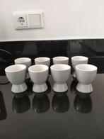 Set van 8 eierdopjes grijs met wit nieuw, Overige typen, Nieuw, Ophalen of Verzenden, Overige stijlen