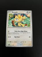 Meowth MEW 052/165, Hobby en Vrije tijd, Verzamelkaartspellen | Pokémon, Ophalen of Verzenden, Zo goed als nieuw, Losse kaart