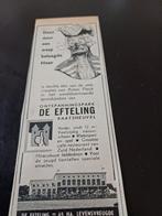 Advertentie van de Efteling wesp 1954, Verzamelen, Efteling, Ophalen of Verzenden, Zo goed als nieuw, Overige typen