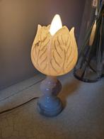 Vintage geheel marmeren tafellampje foto 1 t/m 6, Huis en Inrichting, Lampen | Tafellampen, Brocante, lieflijk romantisch klassiek brocante