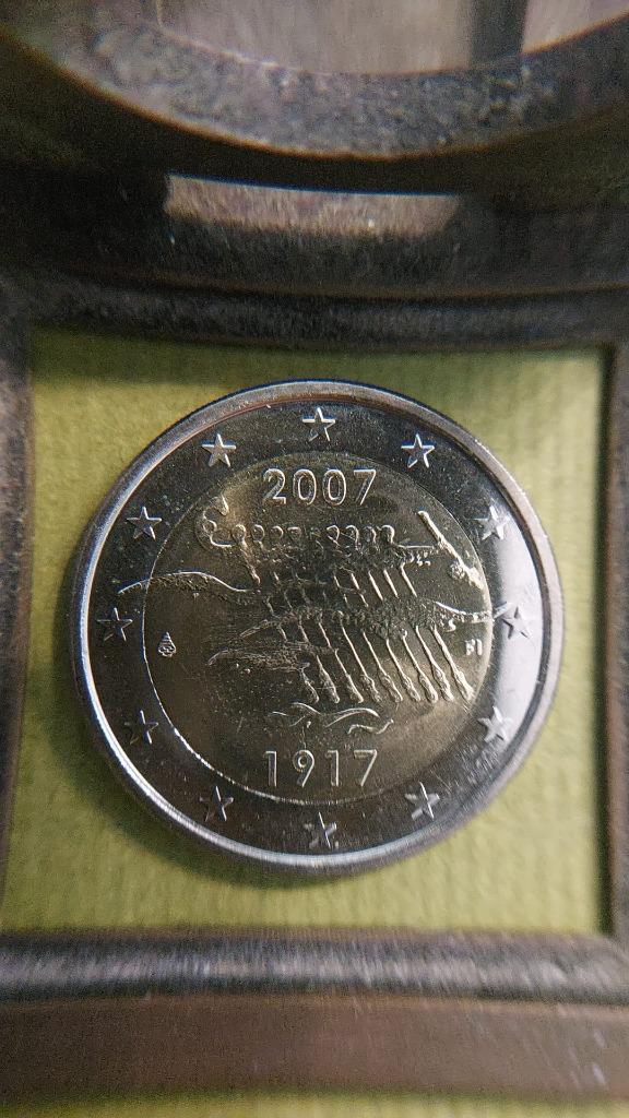 Finland. 2 euro 2007. 90 jaar onafhankelijkheid, Postzegels en Munten, Munten | Europa | Euromunten, Losse munt, 2 euro, Finland