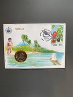 FDC Samoa Munt en postzegel VN., Ophalen of Verzenden, Buitenland, Munten en Bankbiljetten