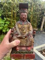 Chinees houtsnijwerk beeld Chinese aziatisch vintage, Ophalen of Verzenden