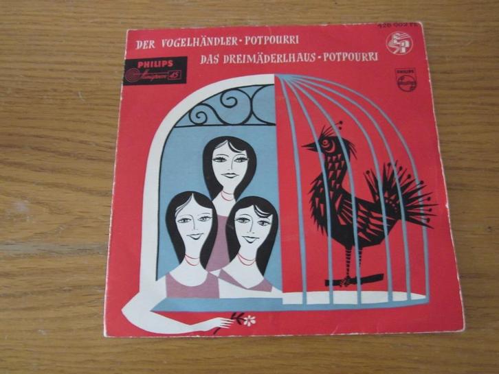 Der Vogelhändler - Potpourri Philips Duitsland Single, Cd's en Dvd's, Vinyl Singles, Gebruikt, Single, Klassiek, 7 inch, Ophalen