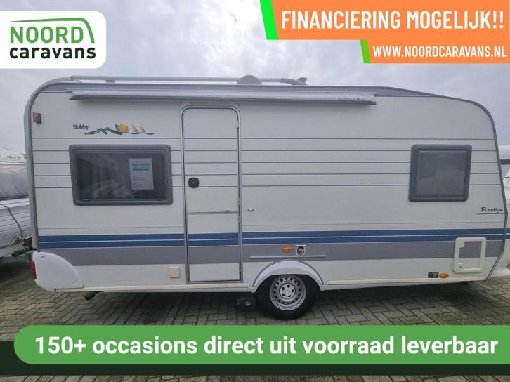 HOBBY PRESTIGE 460 UFE FRANSBED + MOVER + VOORTENT + LUIFEL, Caravans en Kamperen, Caravans, Bedrijf, tot en met 4, 1000 - 1250 kg