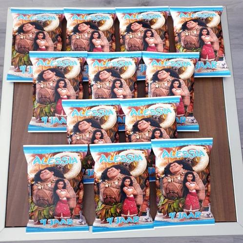 Traktatie zakje chips met thema VAIANA, Hobby en Vrije tijd, Feestartikelen, Nieuw, Feestartikel, Verjaardag, Ophalen of Verzenden