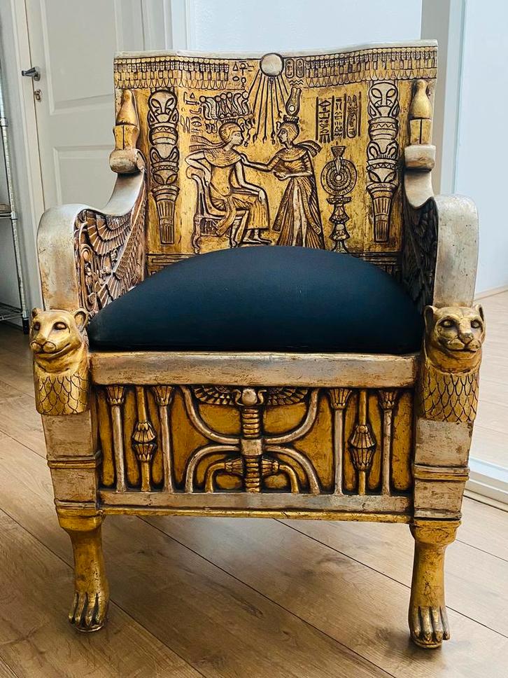 Toetanchamon’s Troon, Antiek en Kunst, Antiek | Meubels | Stoelen en Banken, Ophalen